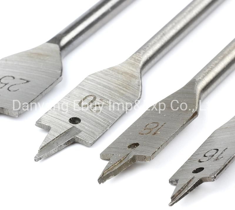 6 Pieces More Effectively Cut Flat Wood Drill Bits Set