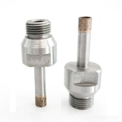 Sintered Thread Shank Diamond Core Drill Bit for Glass