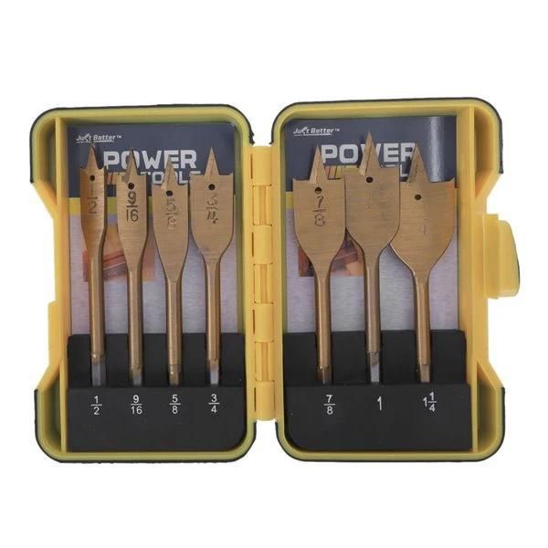 7 Piece Set of All English Woodworking Flat Drill Set Woodworking Flat Diamond