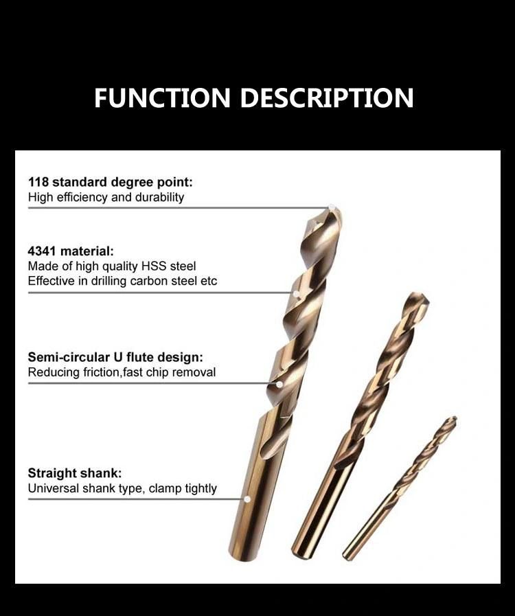 Vido 4341 M35 1-13mm HSS Twist Cobalt Drill Bit