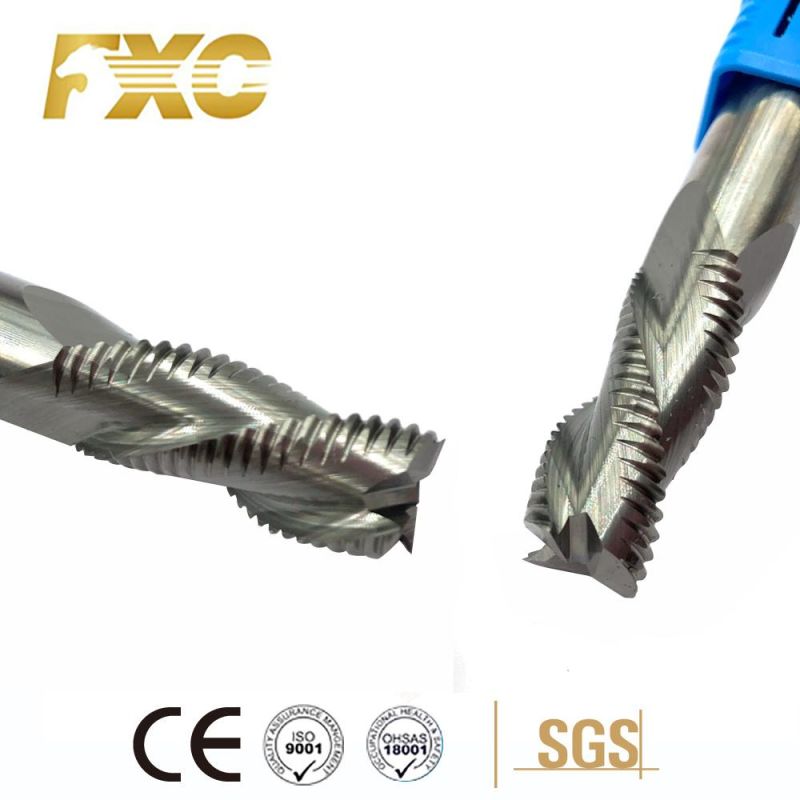 3 Flutes Carbide Roughing End Mill for Aluminum CNC Cutting Tool