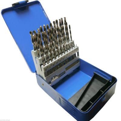 51PC HSS Drill Bit Set with Metal Box