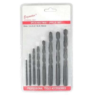 8PCS Roll Forged Black Oxide HSS Drill Bit -One of Drill Bit Types