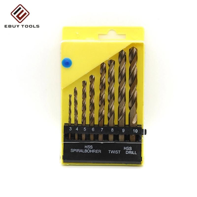 9mm Hot Sale Diamond Fully Ground Long HSS Core/Rock/Hammer Drill Twist Drill Bits for Stainless Steel