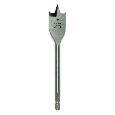 Industrial Spade Paddle Flat Wood Drill Bit with Groove Point 25mm