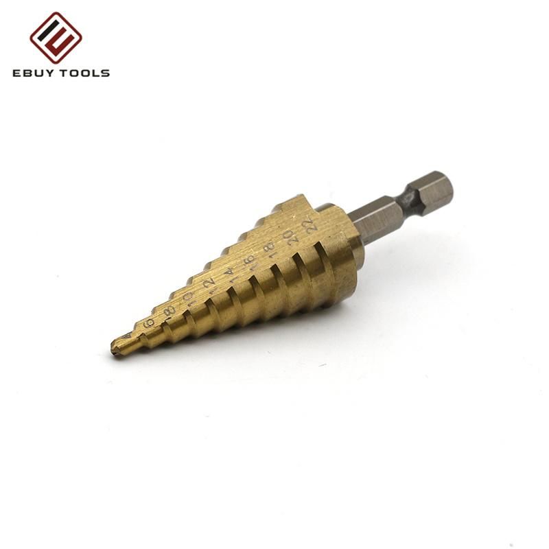 HSS Step Conical Pagoda Drill Bits for Metal Plate Tube Sheet Drilling