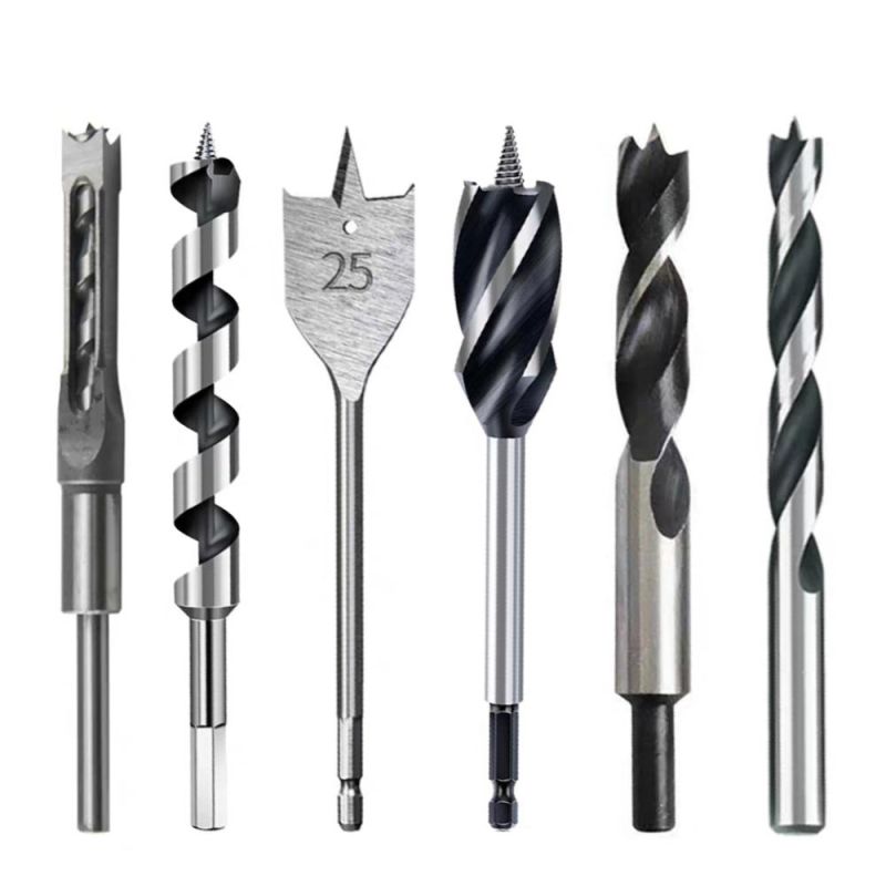 HSS Welded Head Hex Shank Wood Quad Auger Drill Bit