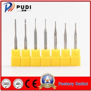 0.8mm Cutter Diameter Tungsten Carbide 2/4 Flutes Long Neck CNC Machine Tool with Altin Coated