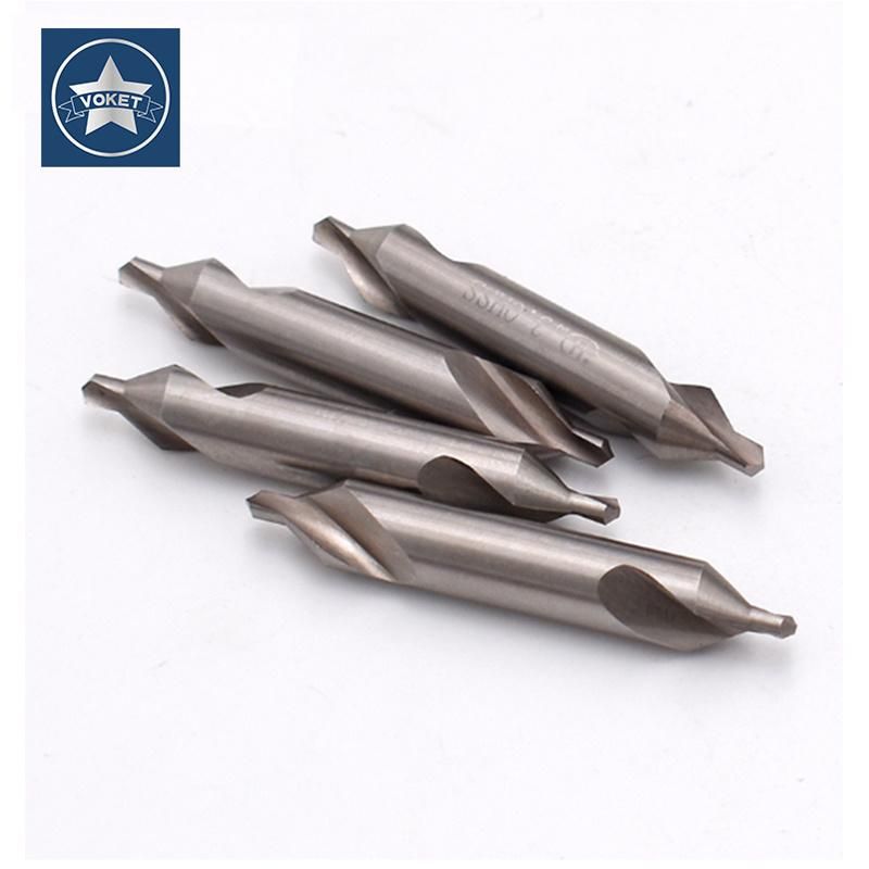 60 Degree Center Drill a Type 1.0 1.5 2 2.5 3 4 5 6 Full Grinding Spiral Center High Speed Steel HSS Point Hole Drill
