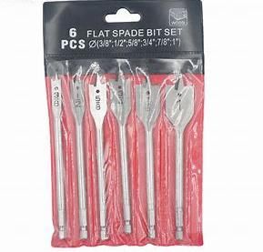 6 PCS Wood Flat Drill Bit Set