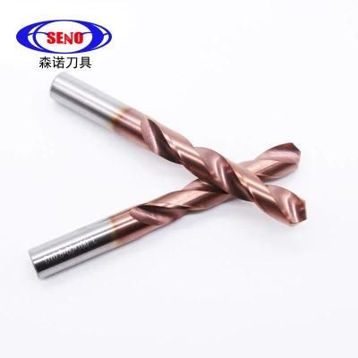 High Performance CNC Tungsten Carbide Twist Drills HRC55 with Coating