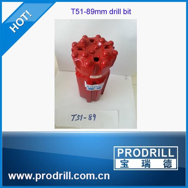 T51 Retrac Skirt Rock Drill Ballistic and Spherical Button Bits