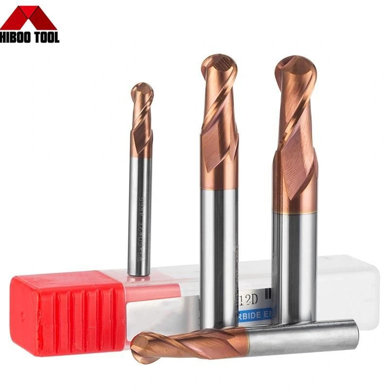 Cheap Price HRC58 Copper Coating Ball Nose End Mill