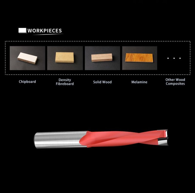 Kws 11*70 Series Rh/Lh Dowel Drills for Through Hole on Wood Composites Laminate MDF Chipboard CNC Drill Bits