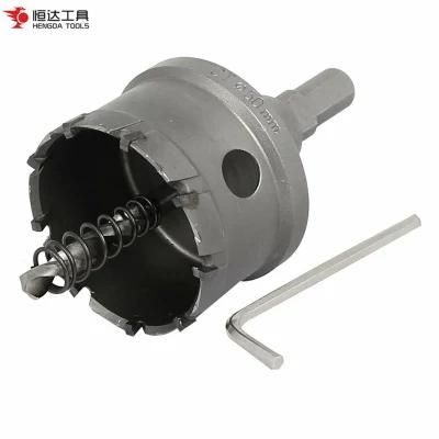 Metric Carbide-Tipped Hole Saw with Built-in Arbor &amp; Integral Pilot