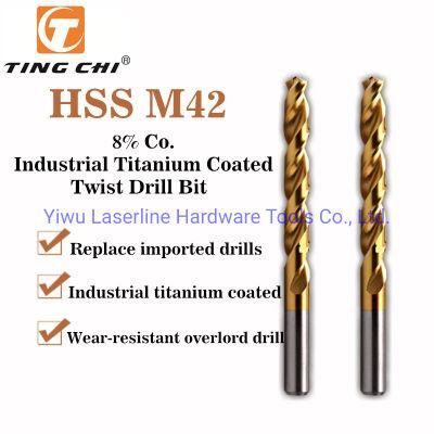 HSS Straight Shank Drill Bit Fully Ground Technology Industrial Titanium Coated Twist Drill Bits