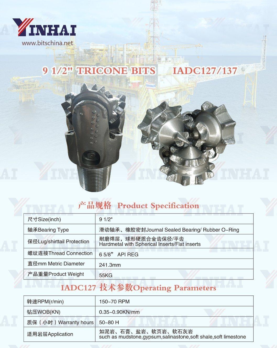 Steel Milled Tooth Bit 9 1/2 Inch for Hard Formation Factory Supply
