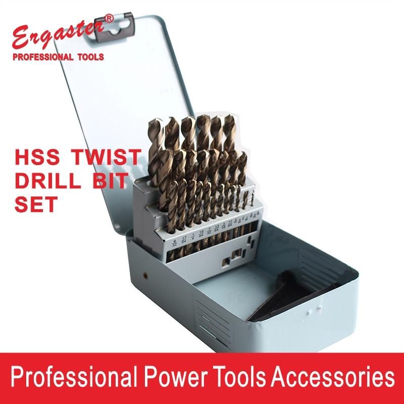 Cobalt HSS-E Drill Bit Set for Metal - 25 PCS