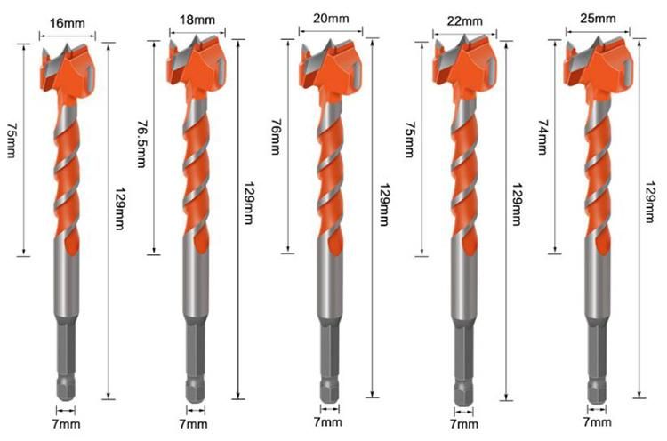 Hex Shank Carbide Tip Forstner Drill Bits for Hinge Lock Hole Saw