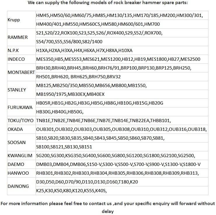 2016 Breaker Chisels for General Breaker Hydraulic Breaker Hammer