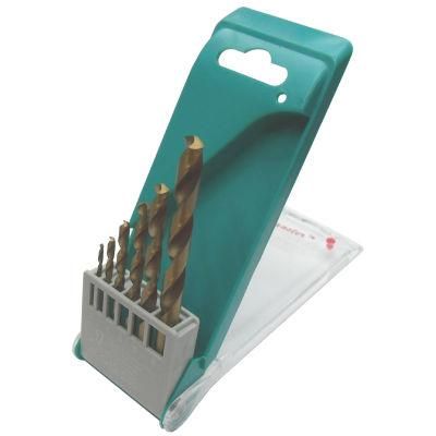 5 Pieces Metal Cutting HSS Twist Drill Bits Titanium Sets-Power Tool Accessories