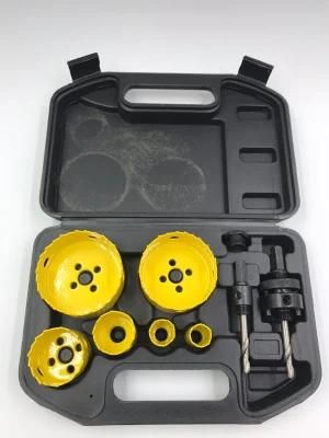 Drill Set 9PCS M42 M3 Bi-Metal Hole Saw Kit with Blow Box