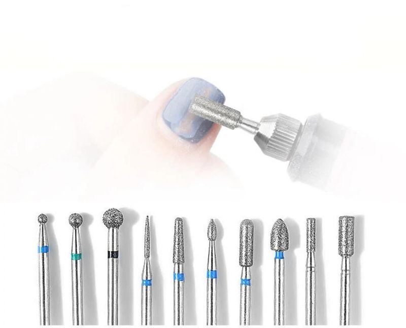 Wholesale Professional Bits Set Carbide Nail Drill Bits Tungsten Exfoliating Polishing Manicure Tool Nail Griding Head