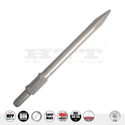 Premium Quality 65A Point Hammer Chisel 30mm Hex Shank for Concrete Masonry Brick Demolition