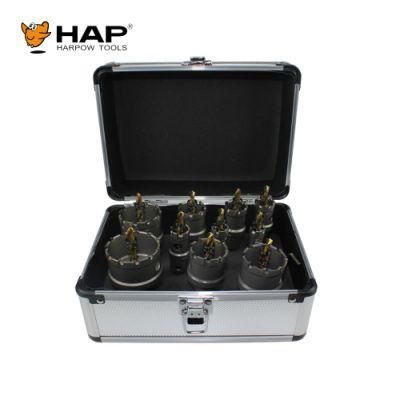 16-53mm Aluminium Case Carbide Tipped Core Drill Bit Set Stainless Steel Drilling Hole Saw Set
