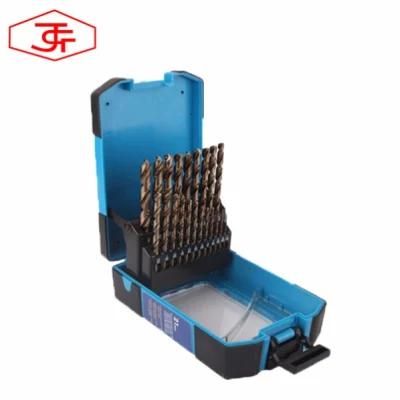 21PCS Cobalt Drills Bits Set with Plastic Box