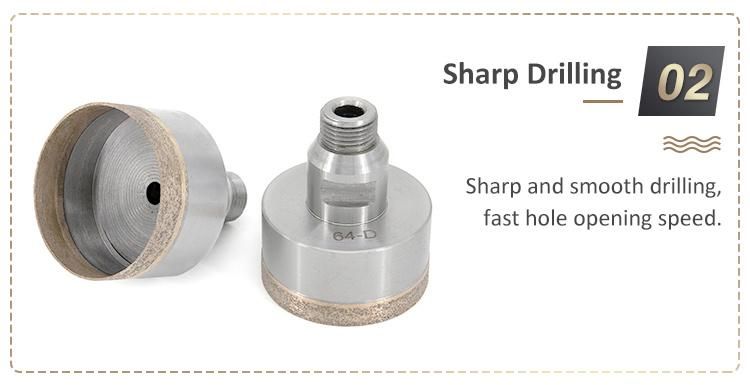 Sintered Thread Diamond Core Drill Bits for Granite Marble Glass