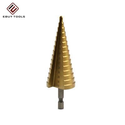 HSS Step Conical Pagoda Drill Bits for Metal Plate Tube Sheet Drilling