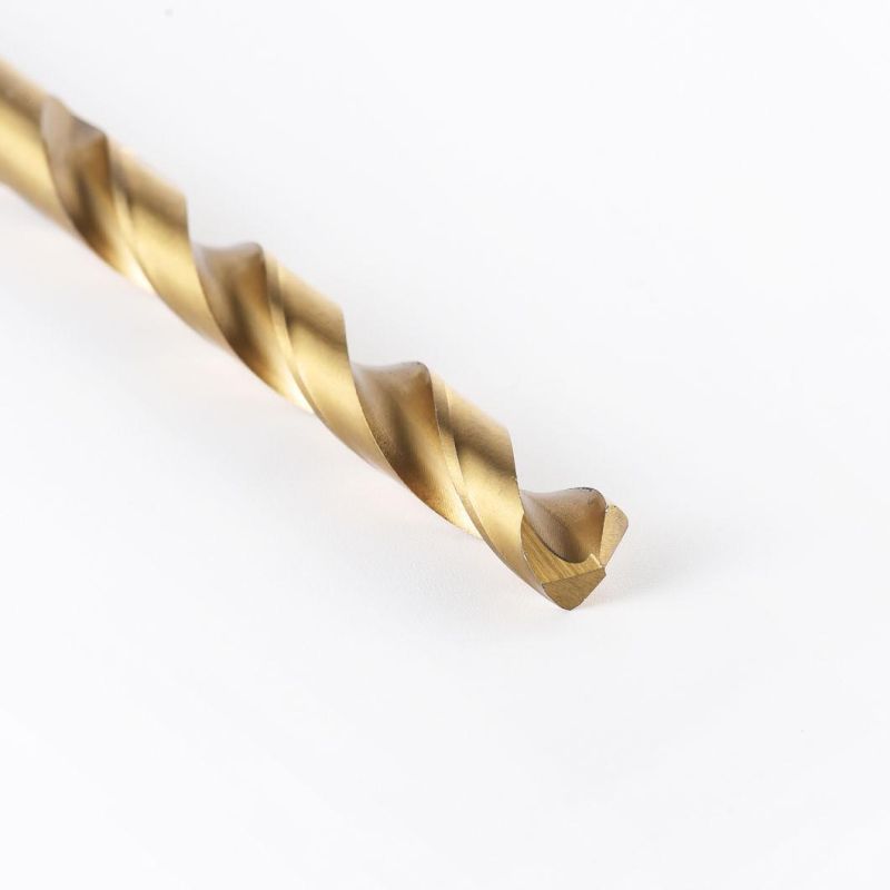 High-Speed Steel Titanium-Plated Twist Drills with Straight Shank Hand