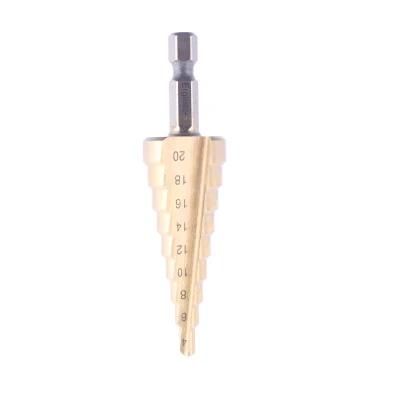 HSS Unibit Titanium Step Drill Bit for Metal, Wood, Plastic, Multiple Hole Drilling