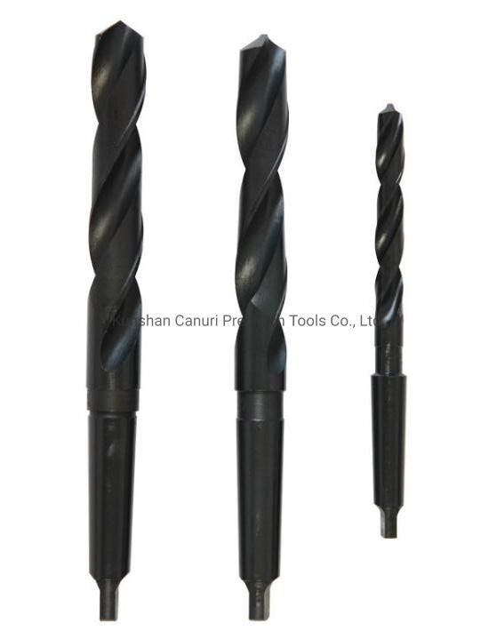 HSS Taper Shank Twist Drill Bits with Black Color