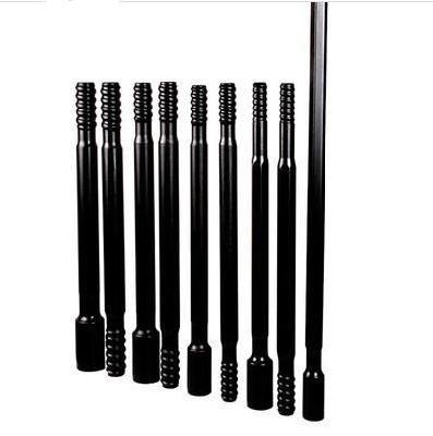 Round Shaped Hardened Drill Rod, Threaded Steel Drill Rod Customized Size