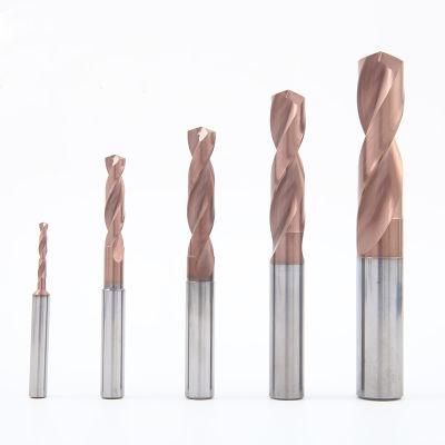 CNC Aitln Coated Solid Carbide Drills for Metal