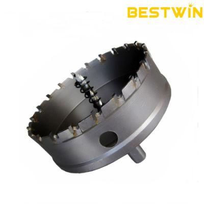 Tungsten Carbide Tipped Pilot Drill Bit Core Drill Annular Cutter Hole Saw for Metal Sheet