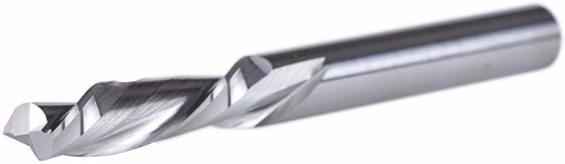 1/4 Inch Cutting Diameter, 1/4 Inch Shank HRC55 Solid Carbide End Mill for Wood Cut, Carving