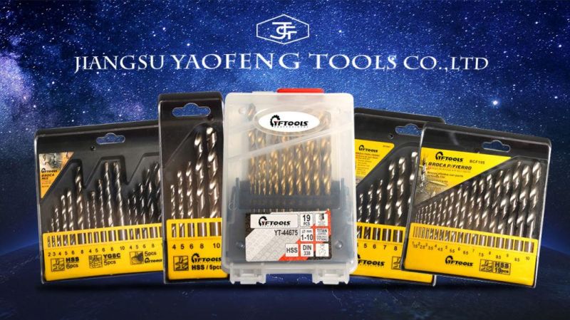 China Manufacturer Direct Sale Long Length HSS Twist Drill Bits Set for Metal Stainless Steel