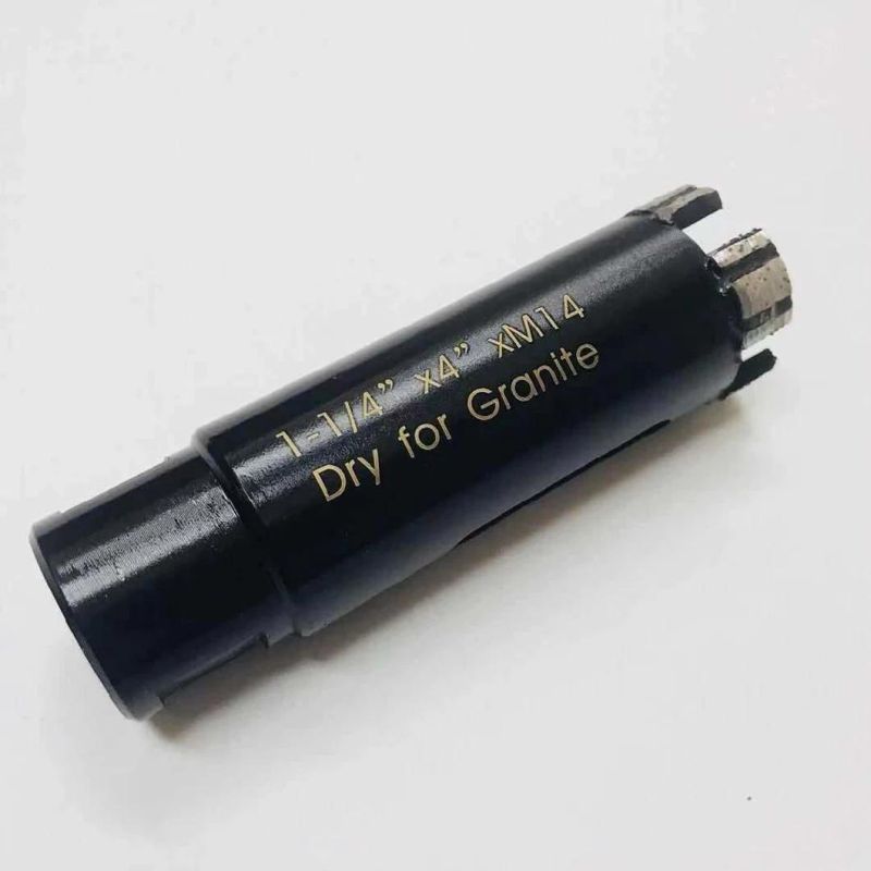 32mm 1-1/4" Laser Welded M14 Thread Diamond Dry Core Drill Bits for Granite