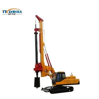 15 Meters Large Power Rotary Excavator / Engineering Infrastructure Pile Driver