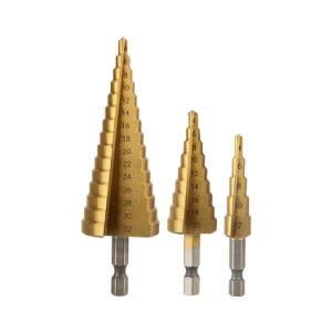 HSS Drill Bits Factory Power Tools 3PCS Titanium Twist Drill Bit for Metal Drilling