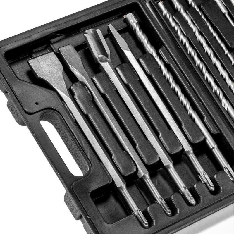 SDS-Plus Tungsten Carbide Hammer Drill and Chisel Metric Bit Set