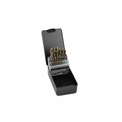 13PC HSS Twist Drill Bit Set with Tin-Coated or Amber Finish