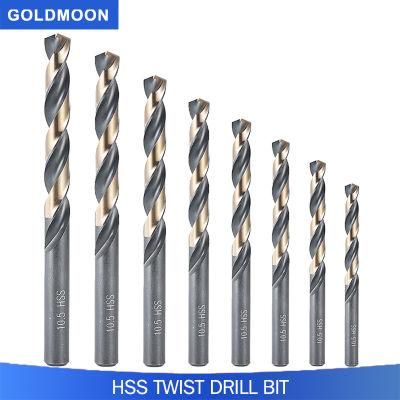 Goldmoon HSS Black and Gold Cobalt Split Point Twist Tin-Coated Drill Bit