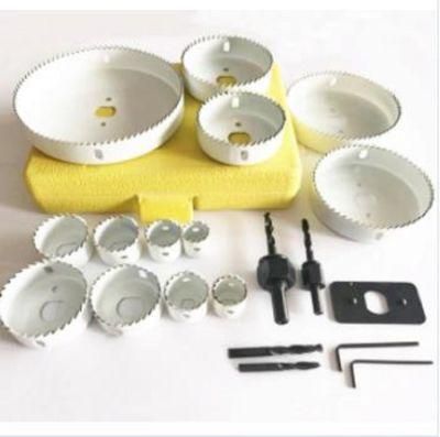 White Spray Paint Carton Steel Hole Saw for Cutting Wood
