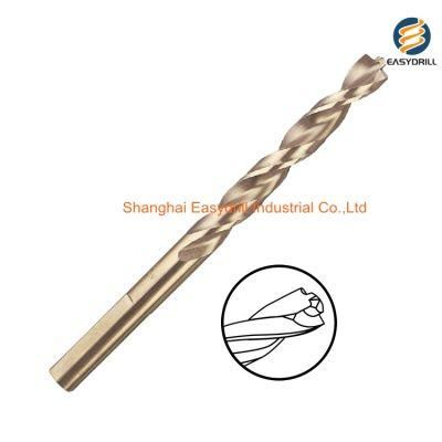 Fully Ground Three Flats Shank HSS M35 Drills Cobalt HSS Pilot Point Twist Drill Bit for Metal Stainless Steel Aluminium (SED-HTPP)