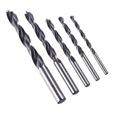 5PCS 1/4 Hex Shank 3 Tip Drill Wood Dowel Twist Drill Bit 4mm to 10mm