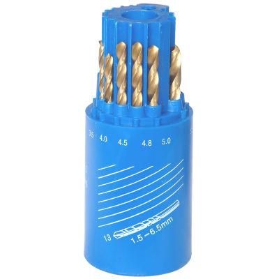 13 PCS Titanium Twist Drill Bit Set